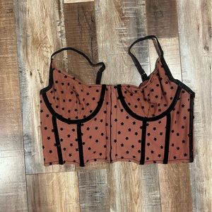 Urban outfitters bustier corset top